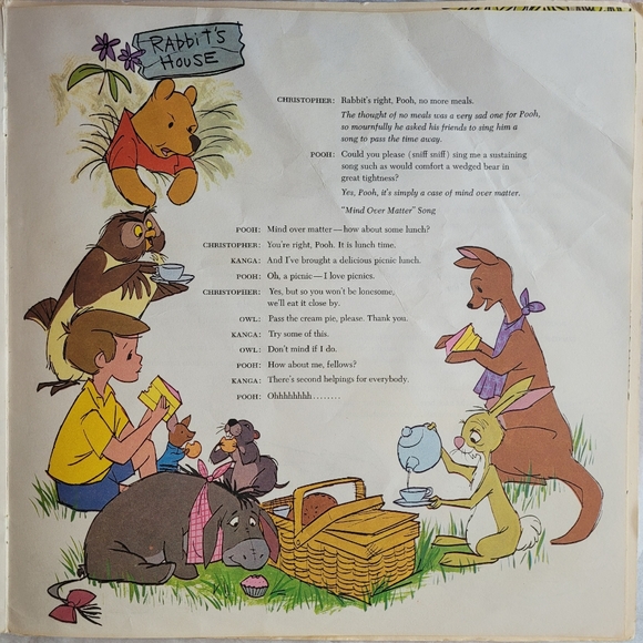 Classic VTG Winnie the Pooh LP and Book - Picture 9 of 10